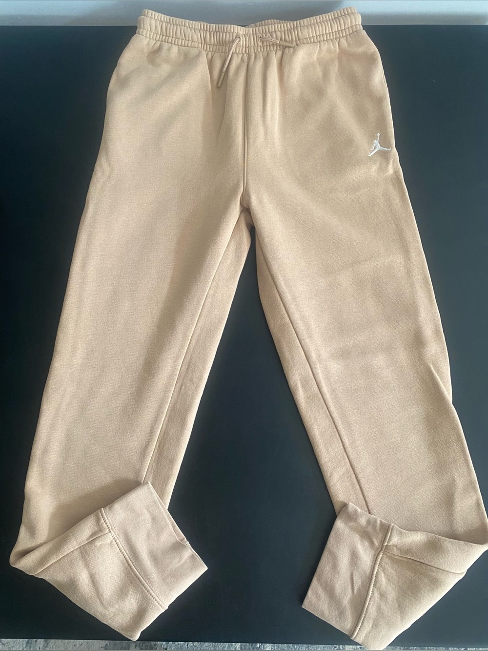 🤎 Jordan Kids Tan Fleece Jumpman Jogger Sweatpants XL (13-15) 🤎